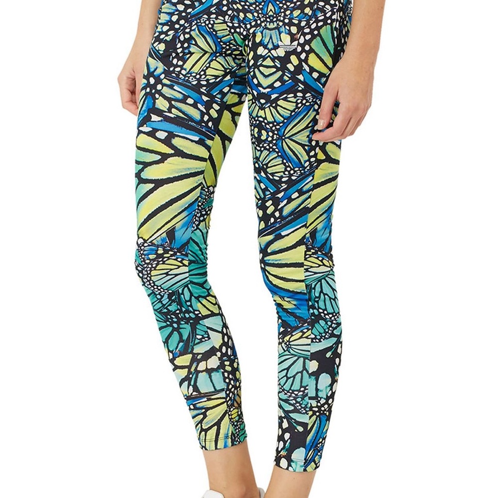 Adidas Originals Mosaic Butterfly Leggings sz medium